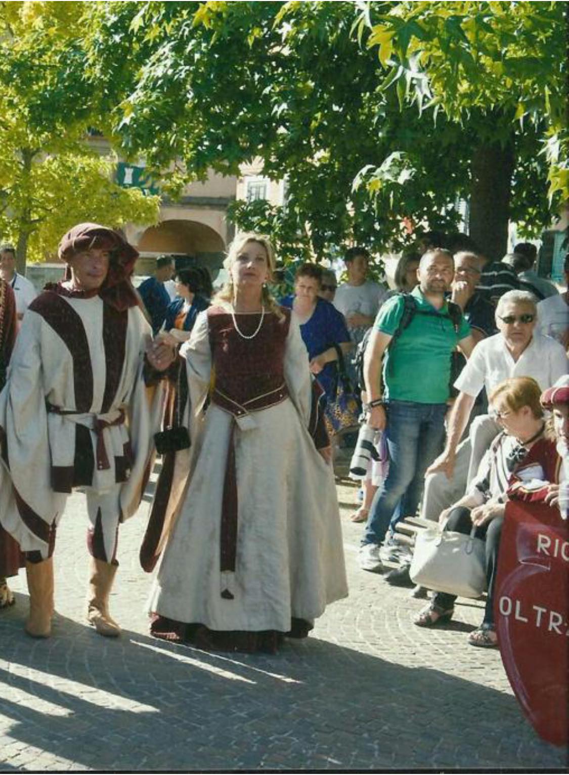 Daniele Santacroce durante la sflilata dei Rioni