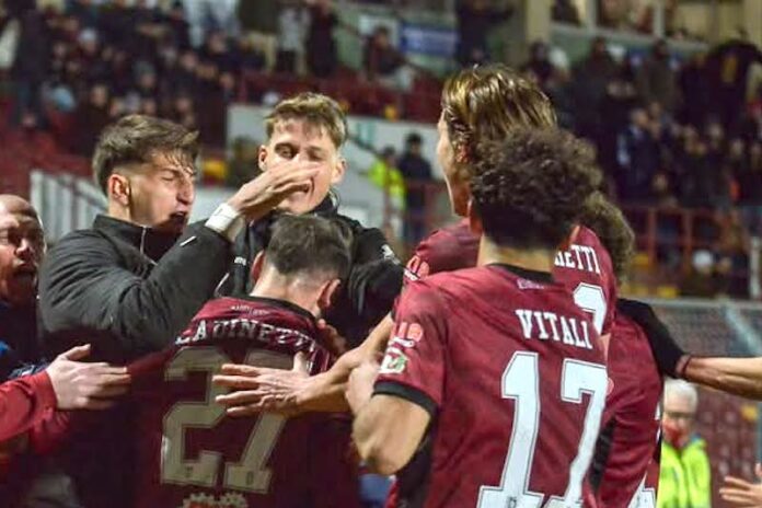 Pontedera Carpi live VTrend granata fasi salienti