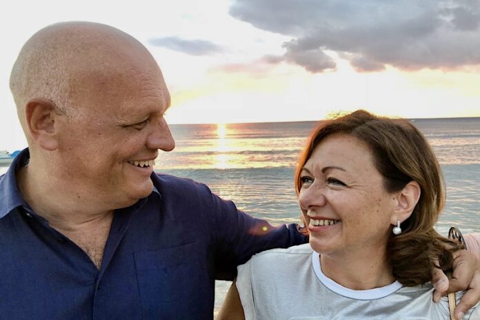 Il dottor Alberto Topi e la moglie Silvia Bindi