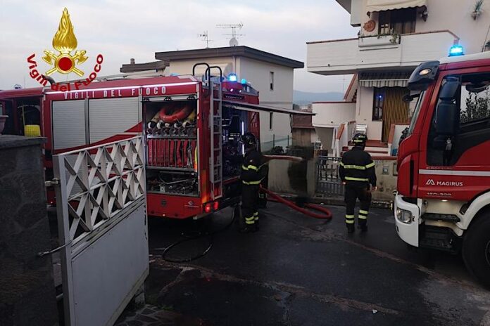 Incendio garage San Miniato