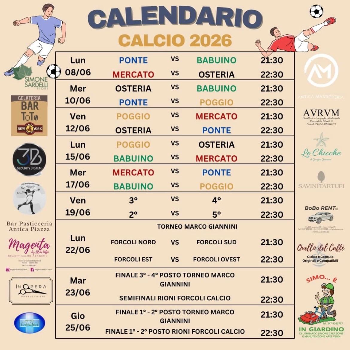 Forcoli Rioni torneo